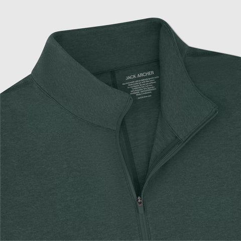 The Clubhouse Range Quarter-Zip in Alpine Green, lifestyle moment