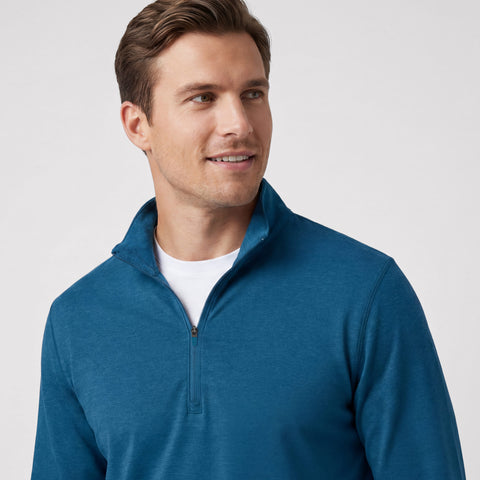 Clubhouse Range Quarter-Zip -- Pacific Blue