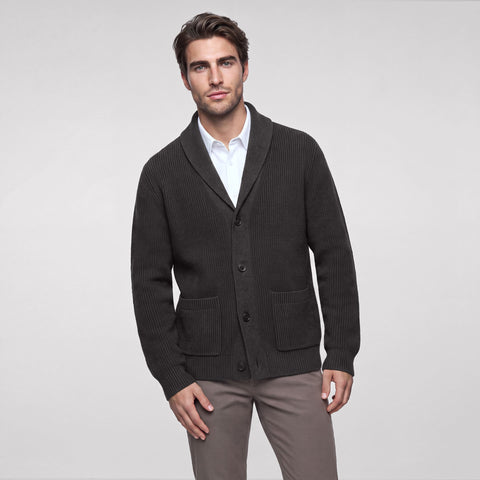 Estate Cardigan -- Dark Heather Gray