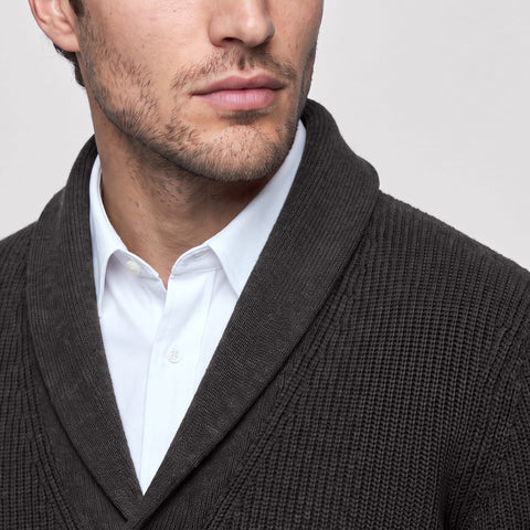 Estate Cardigan -- Dark Heather Gray