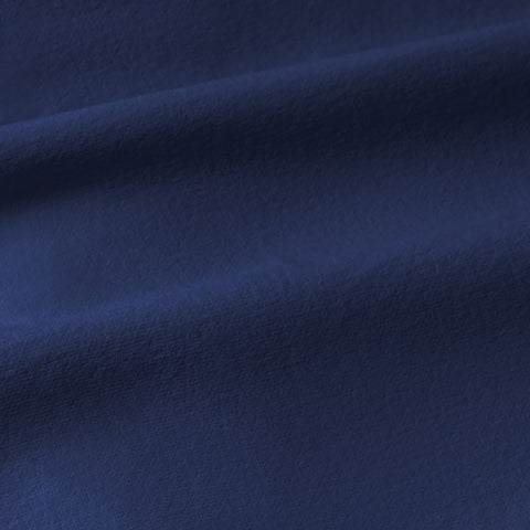 The Everywear Shirt Shorter Length in Navy styled in a casual setting.