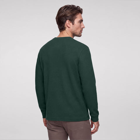 Foundry Waffle Henley -- Pine Grove