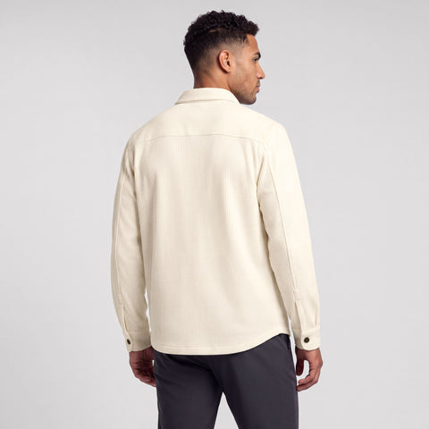 Foundry Waffle Overshirt -- Cream