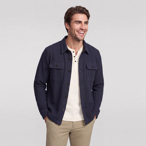 Foundry Waffle Overshirt -- Midnight