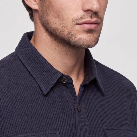 Foundry Waffle Overshirt -- Midnight