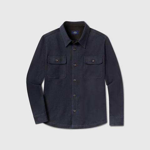 Foundry Waffle Overshirt -- Midnight