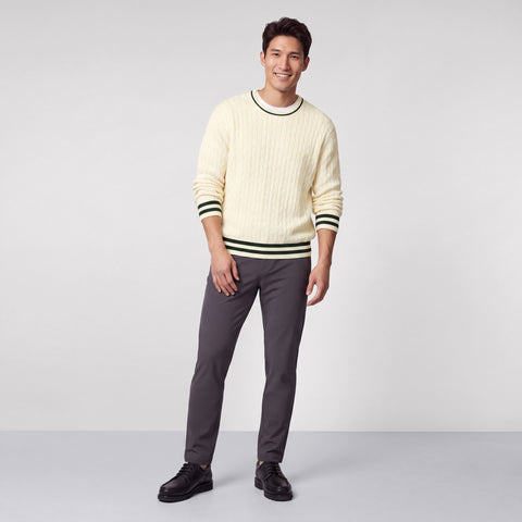 Hudson Cable Knit Sweater -- Cream