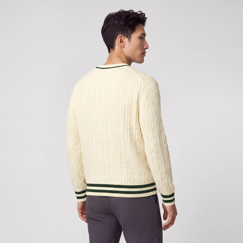 Hudson Cable Knit Sweater -- Cream