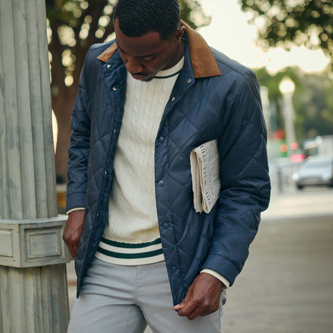 Hudson Cable Knit Sweater -- Cream