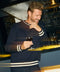 Hudson Cable Knit Sweater -- Navy