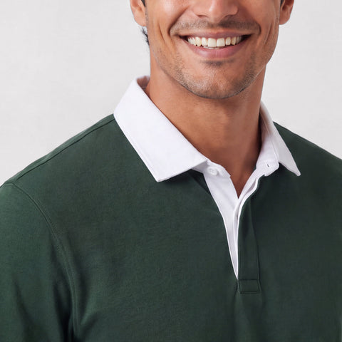 The Rugby Polo in Pine Grove, casual wear shot