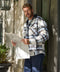 Sherpa Lined Plaid Jacket -- Winter Mist