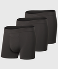 Jetsetter Boxer Brief 3-Pack in black with Zero-G pouch and MicroModal fabric.