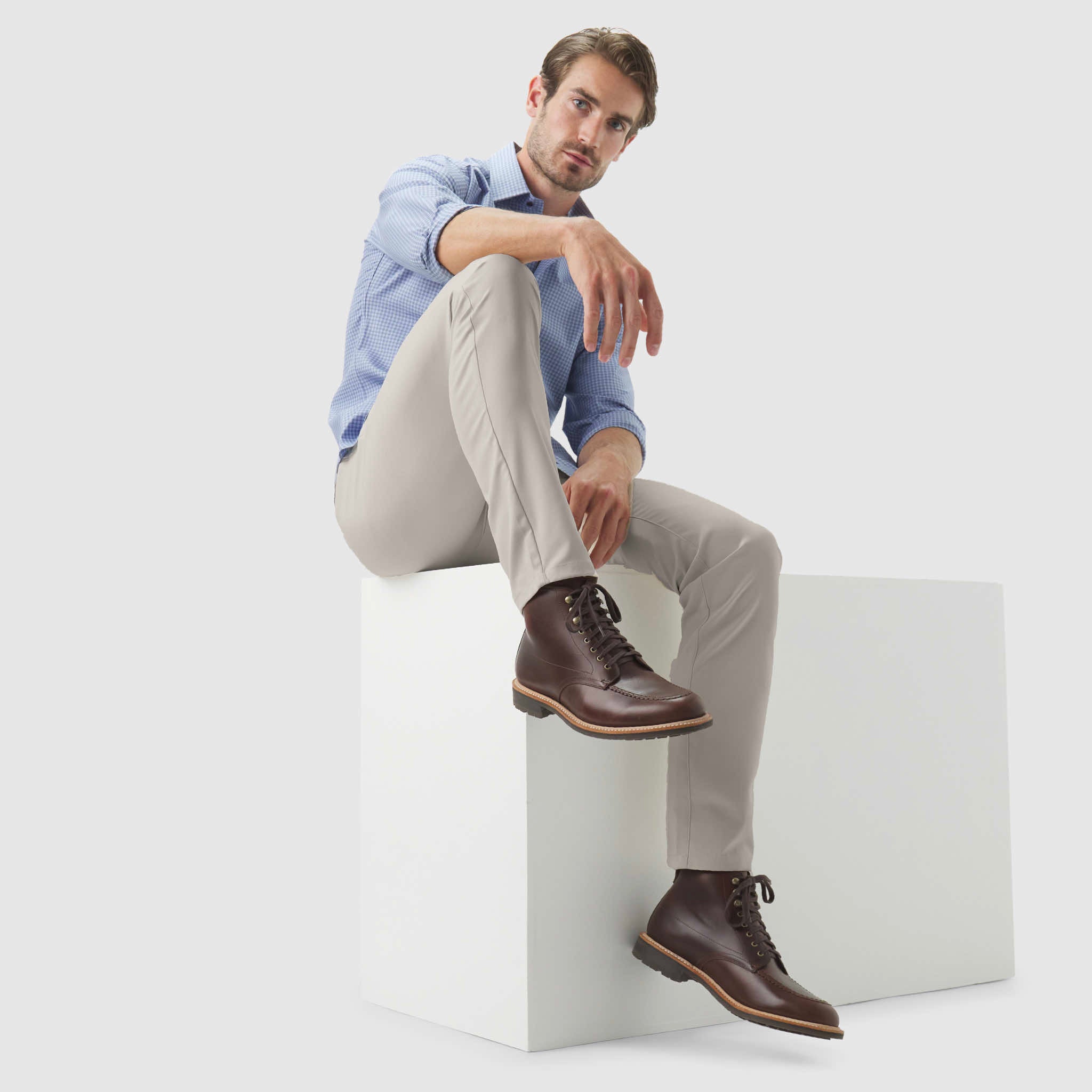 Jetsetter Slim Fit Tech Chino Pants in Stone – Jack Archer Jetsetter Slim Fit Tech Chino Pants in Stone – Jack Archer