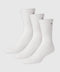 White Anytime Socks in premium Pima cotton, breathable and durable.