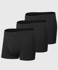 Jetsetter Boxer Brief 3-Pack in black, featuring MicroModal fabric for comfort and anti-odor properties.