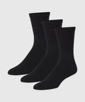 Black Anytime Socks made from premium Pima cotton, soft and breathable for comfort.