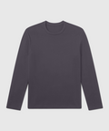 Precision Long Sleeve Tee in organic cotton, hypoallergenic and wrinkle-resistant.