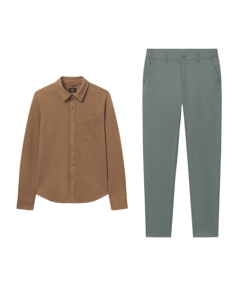 Nomad Shirt Jacket Toasted Coconut – Smart Casual outfit