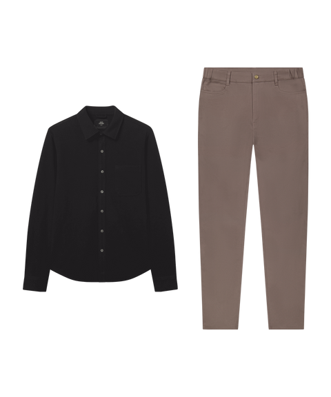 Nomad Shirt Jacket True Black – Weekend outfit