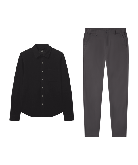 Nomad Shirt Jacket True Black – Work outfit