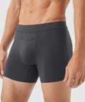 Jetsetter Boxer Brief in MicroModal fabric with supportive pouch and anti-odor features.