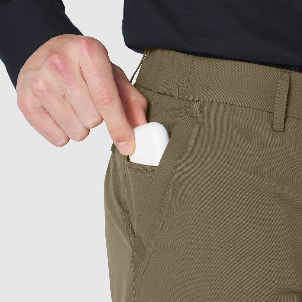 Jetsetter Slim Fit Tech Chino Pants in Olive Green – Jack Archer